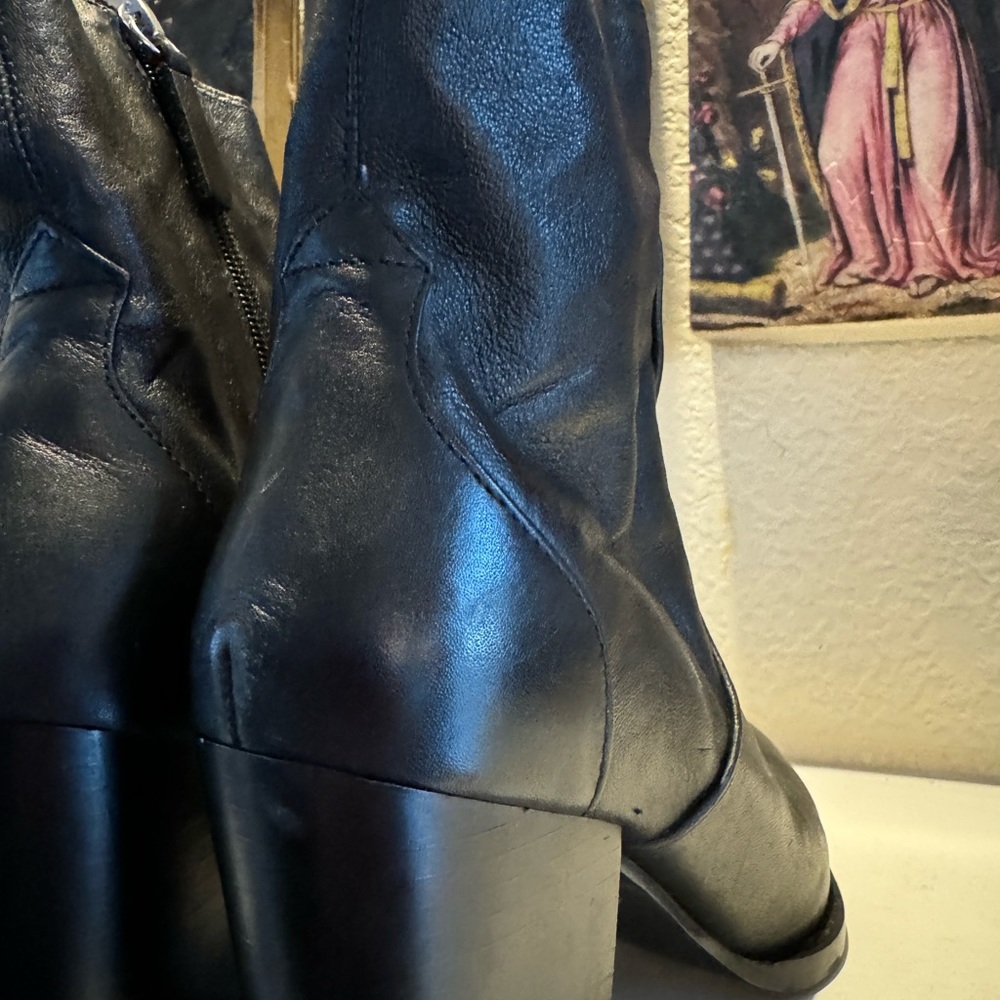 Zara Black Ankle Boots Size EU 35, Size 5 Us - Picture 3 of 12